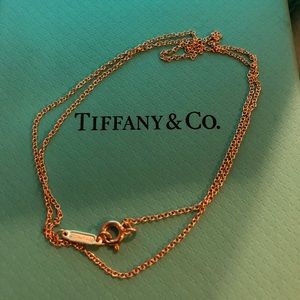 Tiffany and co. 18k Rose gold chain